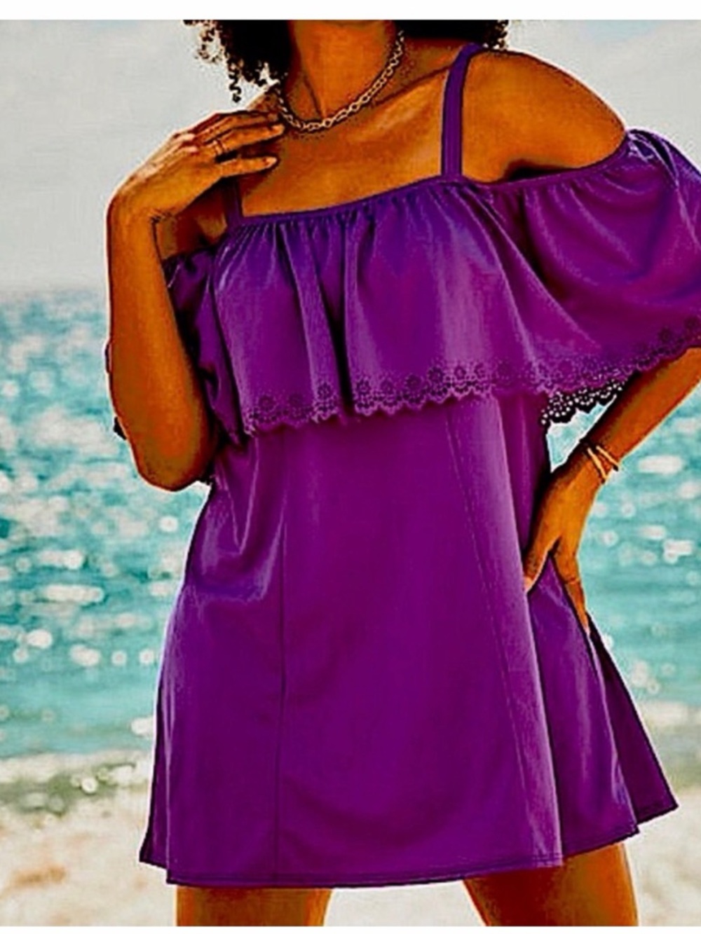 New Cutout Off the Shoulder Swimdress Swimsuits For All Woman Within size 14